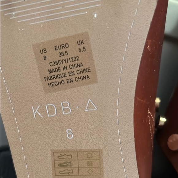 Kelsi Dagger Brown Leather Studded Sandals - Picture 6 of 10